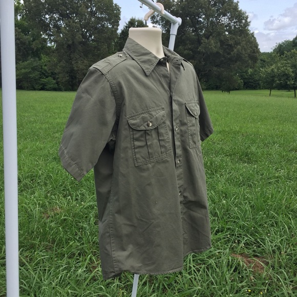 Vintage C.C. Filson Hunting Safari Shirt Sz 44 - Picture 7 of 8